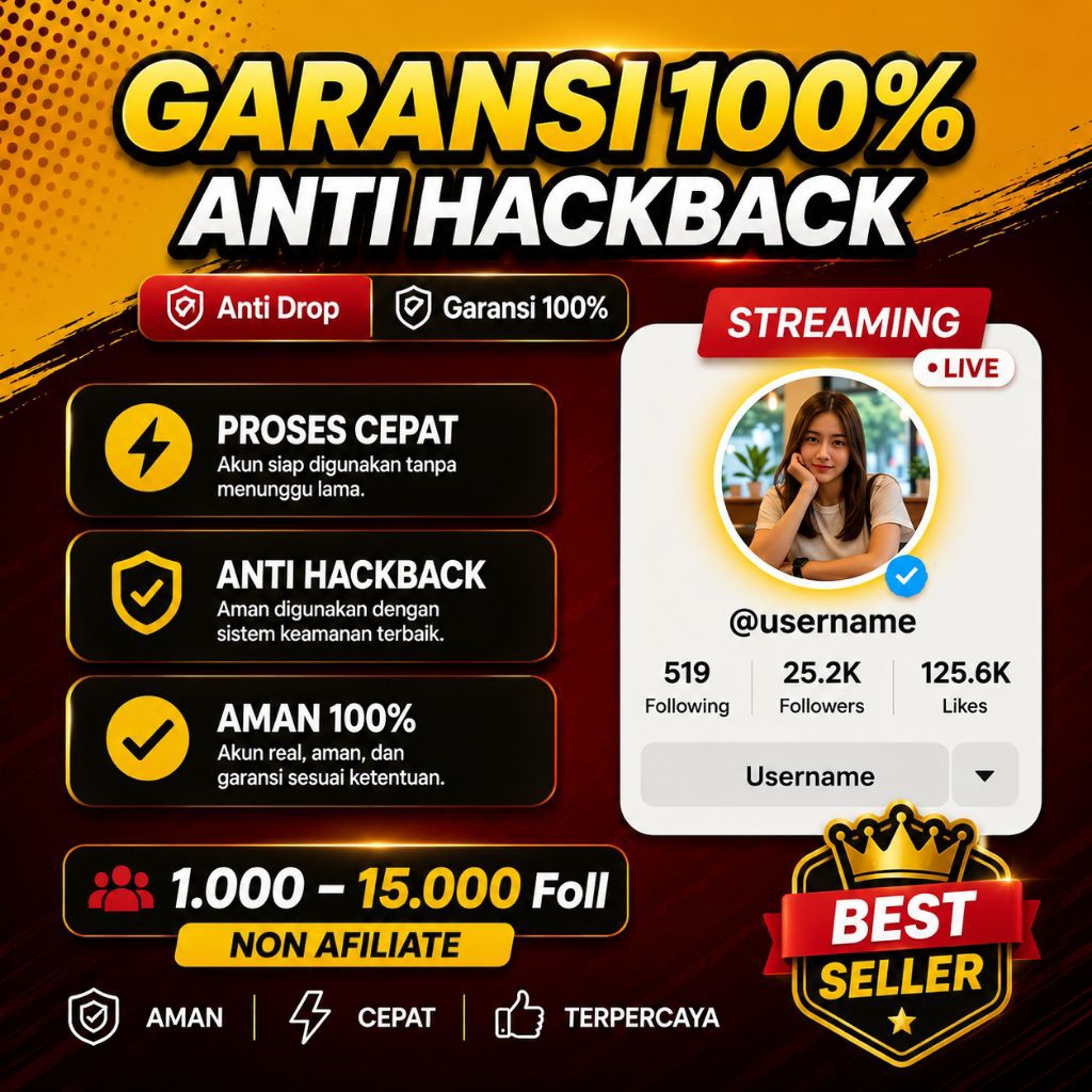 Akun Tok Tik Non Afiliate Fresh 1.000-15.000 Bisa Lives Siap Pakai | Belum Affiliate | Cocok Pemula 