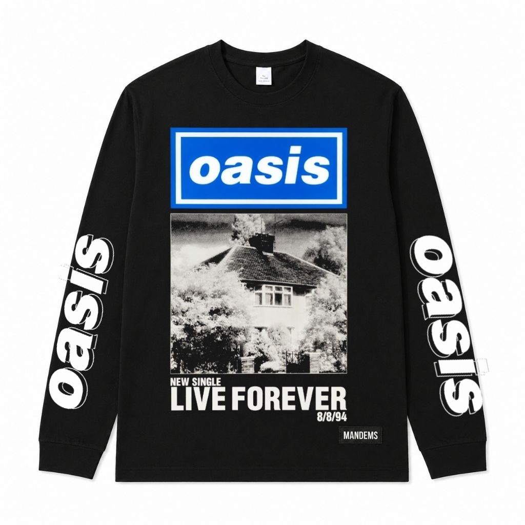KURCACI STREET - KAOS LENGAN PANJANG OASIS LIVE FOREVER