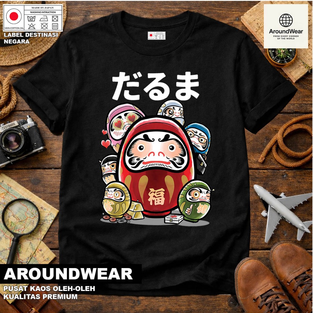KAOS OLEH OLEH JEPANG JAPAN TOKYO OSAKA PAKAI TAG NEGARA ASAL COTTON COMBED SOUVENIR PREMIUM GIFT