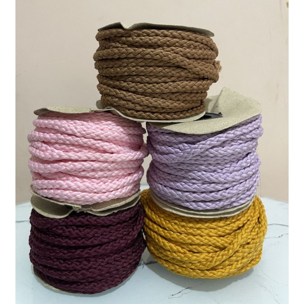 Tali kepang 5mm ( Per 3 meter )/Tali Kepang DIY