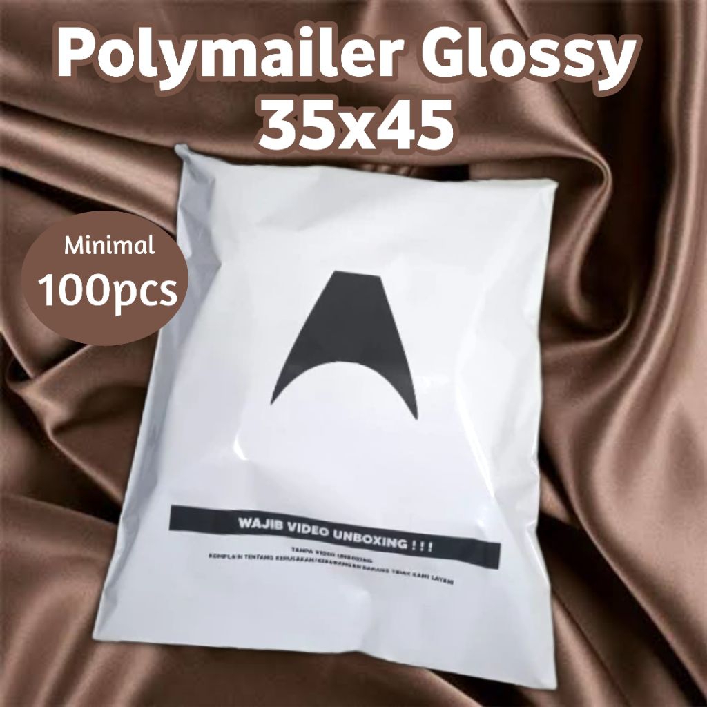PLASTIK SABLON POLYMAILER 35X45 GLOSSY | POLYMAILER CUSTOM LOGO