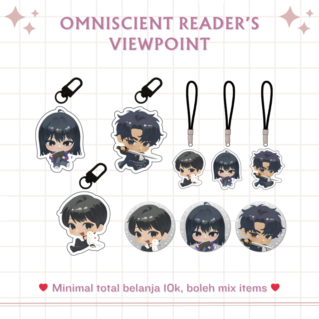 OMNISCIENT READER'S VIEWPOINT ORV MERCH | WEBTOON | ACRYLIC KEYCHAIN | ACRYLIC PHONE CHARM | GLITTER