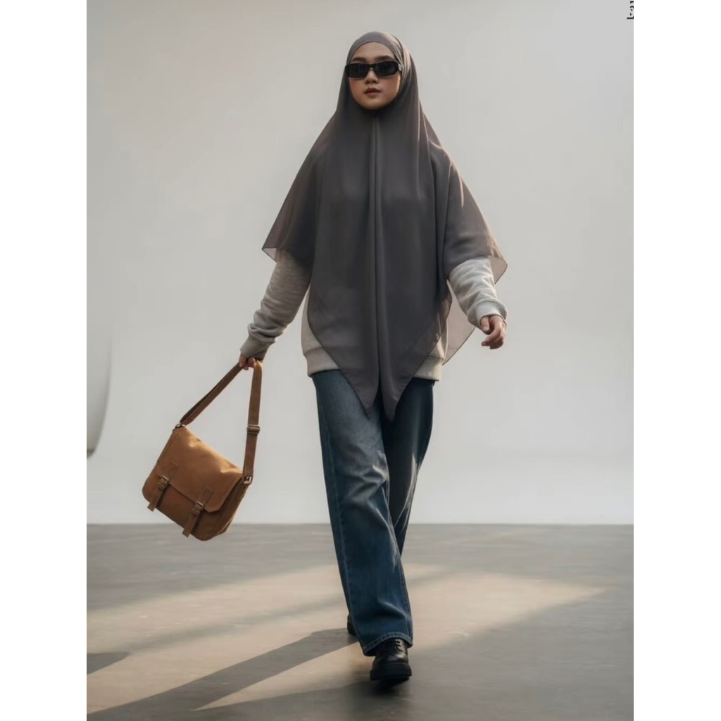 HOT SALE KHIBAN FRENCH SQUARE CERUTY BABYDOLL SYARI/KHIBAN UKURAN 140CM/SEGITIGA KHIMAR BANDANA