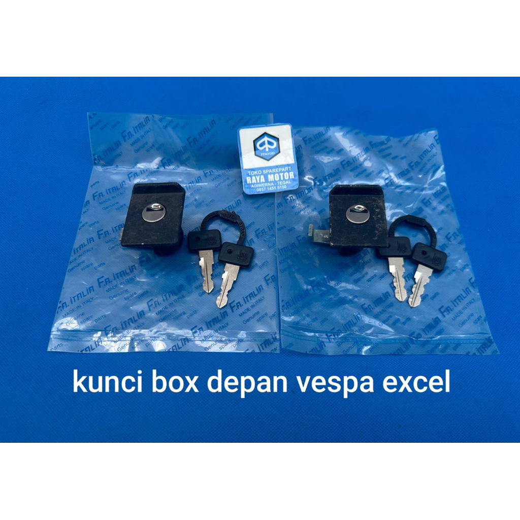 kunci box bagasi depan vespa excel,exlusive,T5 set kunci