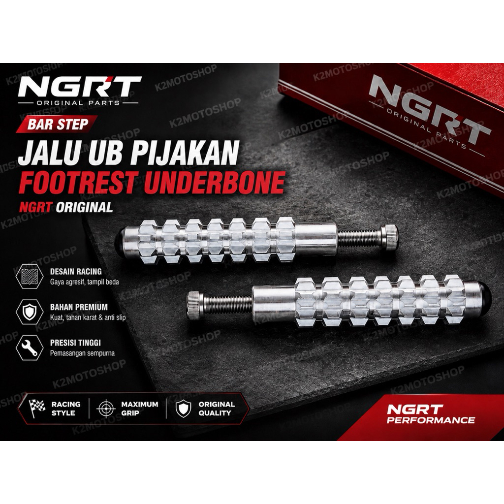 Bar Step Jalu UB Pijakan Footrest Underbone NGRT Original NGRT