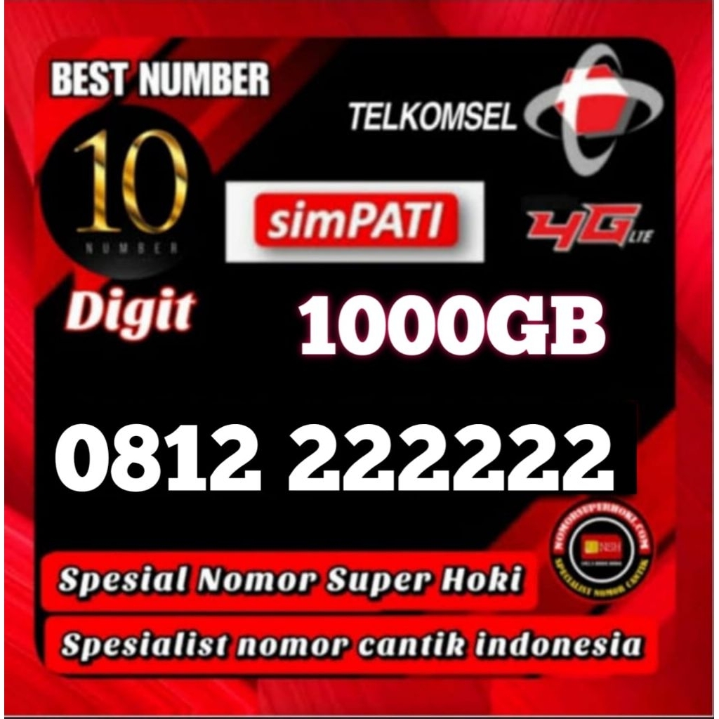 bisa cod kartu perdana cantik telkomsel 10 digit bonus kouta 1000 gb