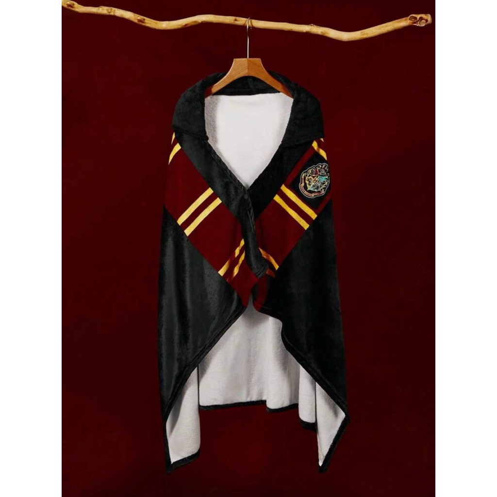 [READY STOCK] potterhead.id - Jubah Harry Potter Hoodie Blanket Selimut Berkerudung Logo Hogwarts Bo