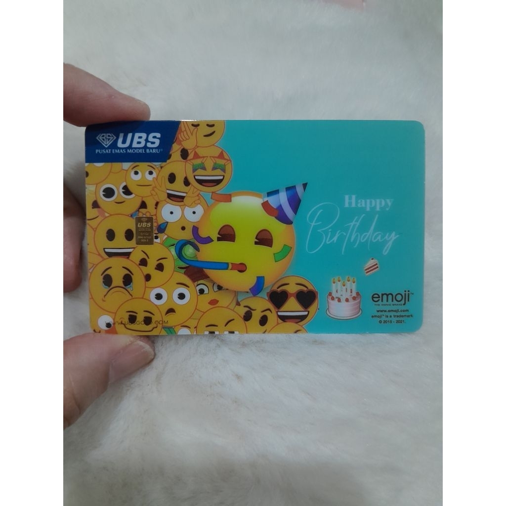UBS Gold 0.1 gram smile Birthday
