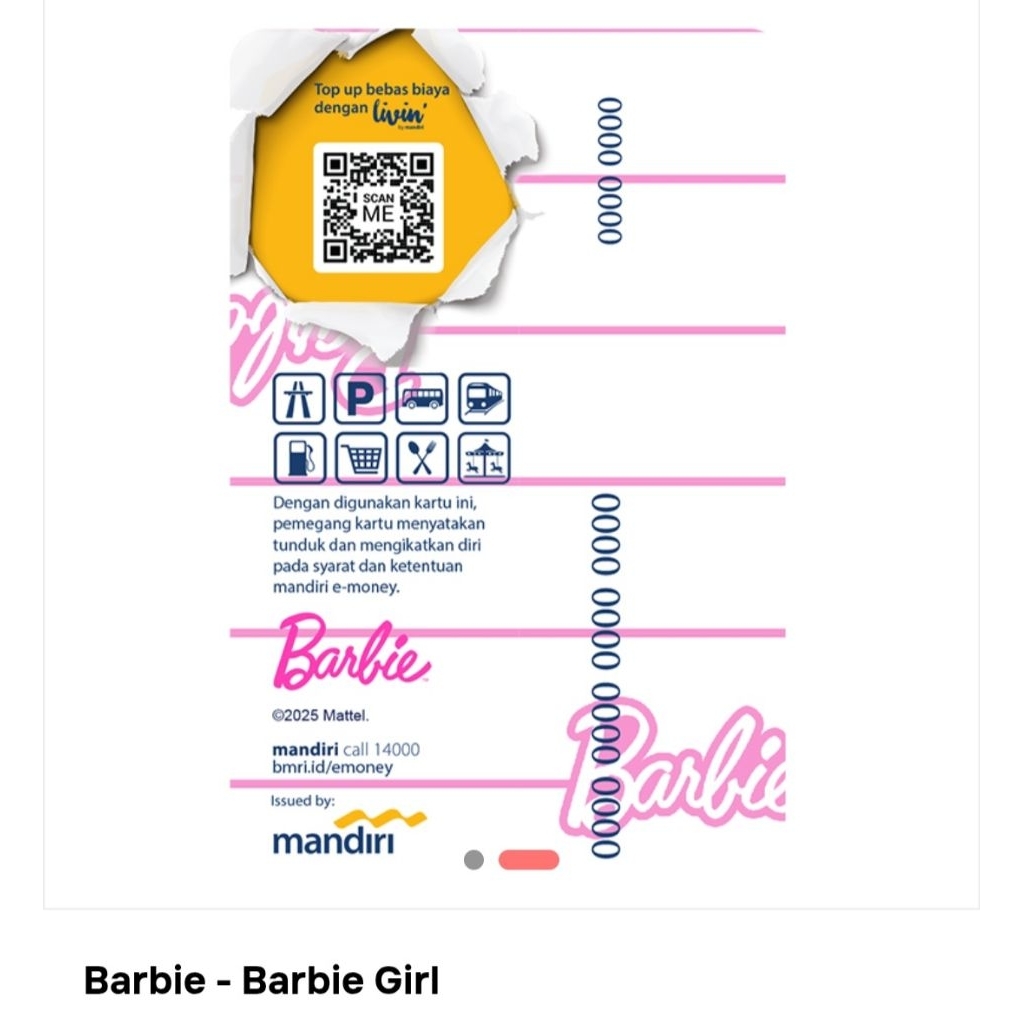 eMoney Mandiri BARBIE
