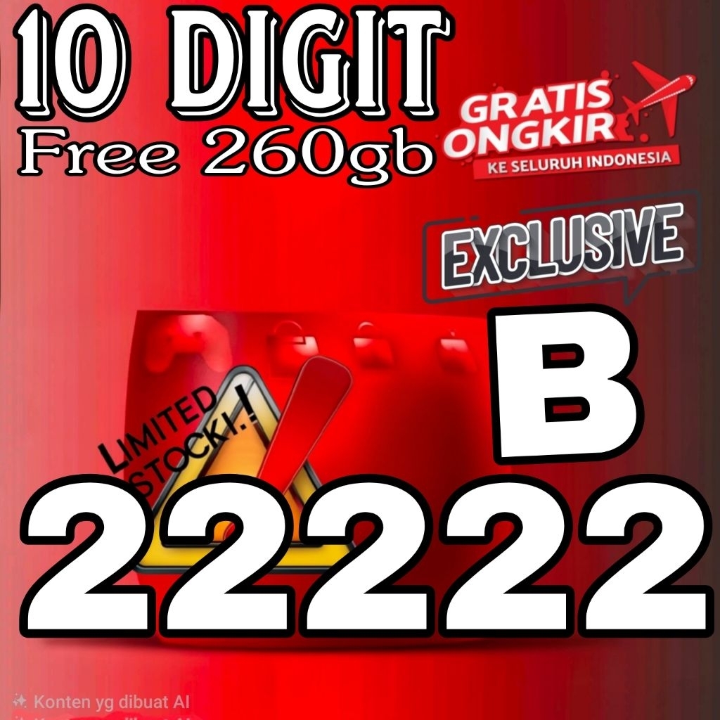 kartu perdana nomor cantik telkomsel simpati 10 digit pola panca 22222
