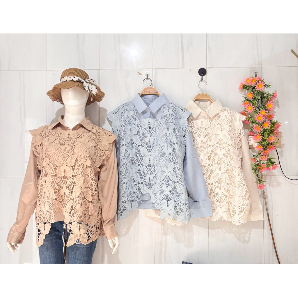 kemeja vest wanita import premium kemeja import premium kemeja wanita