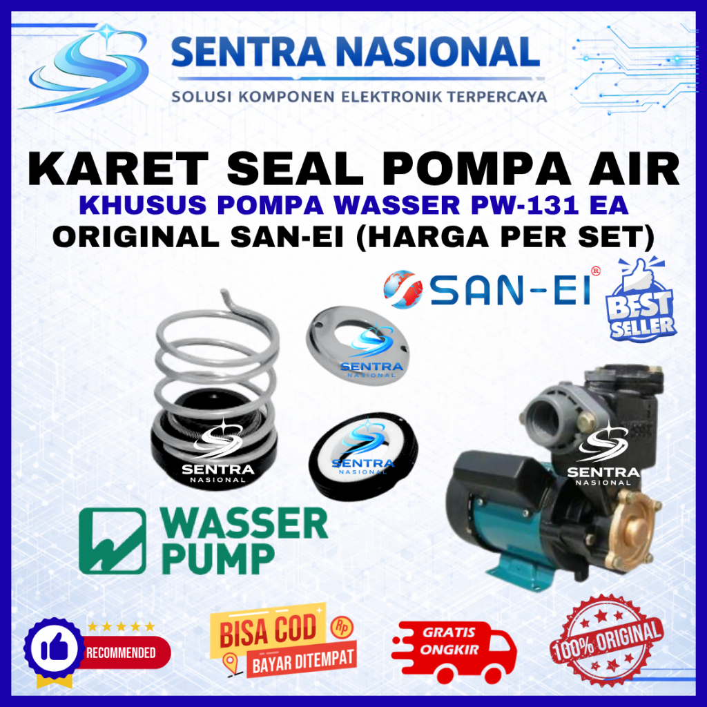 MECHANICAL SEAL WASSER PW131EA PW 131 EA San-Ei - Seal | KARET SEAL POMPA AIR WASSER PW131EA PW 131 