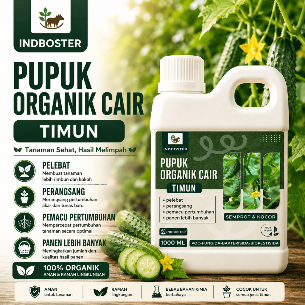 Pupuk Organik CAir Timun / Pupuk Timun Suri/ Pupuk Timun Booster / Pupuk Buah Timun / Pupuk Buah Tim