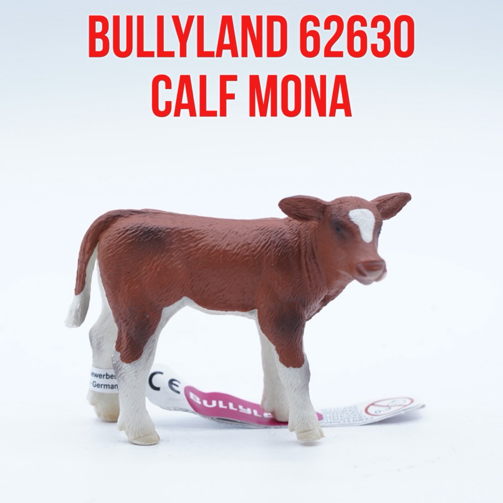 Bullyland 62630 Calf Mona Cow Anak Sapi Bos Taurus | Mainan Figure Binatang Miniature Hewan Animal F