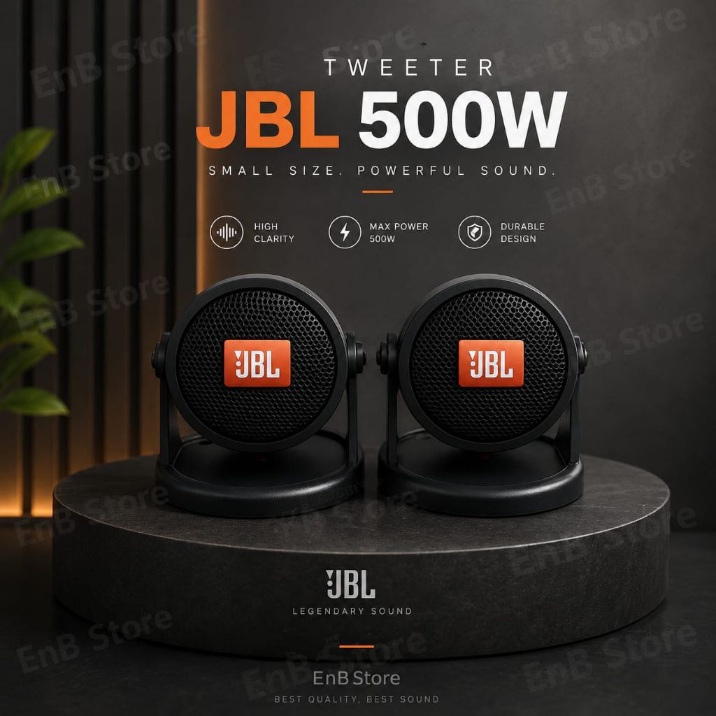 Tweeter JBL Speaker Dasboard Mobil Original 500 Watt (Sepasang)
