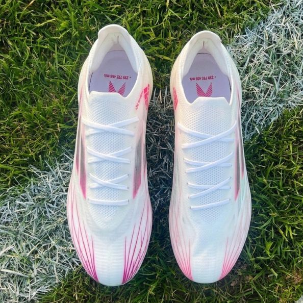terbaru cod  sepatu bola anak dewasa ad f50 speedflow white pink size 35-44 gratis ongkir