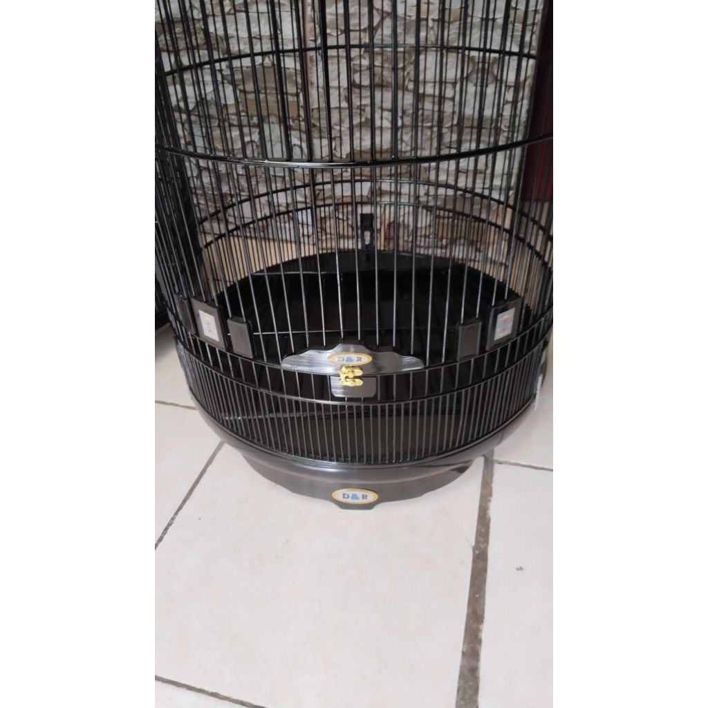 sangkar murai no. 1 D 60cm tebok ceper bambu jeruji bambu non ros glossy
