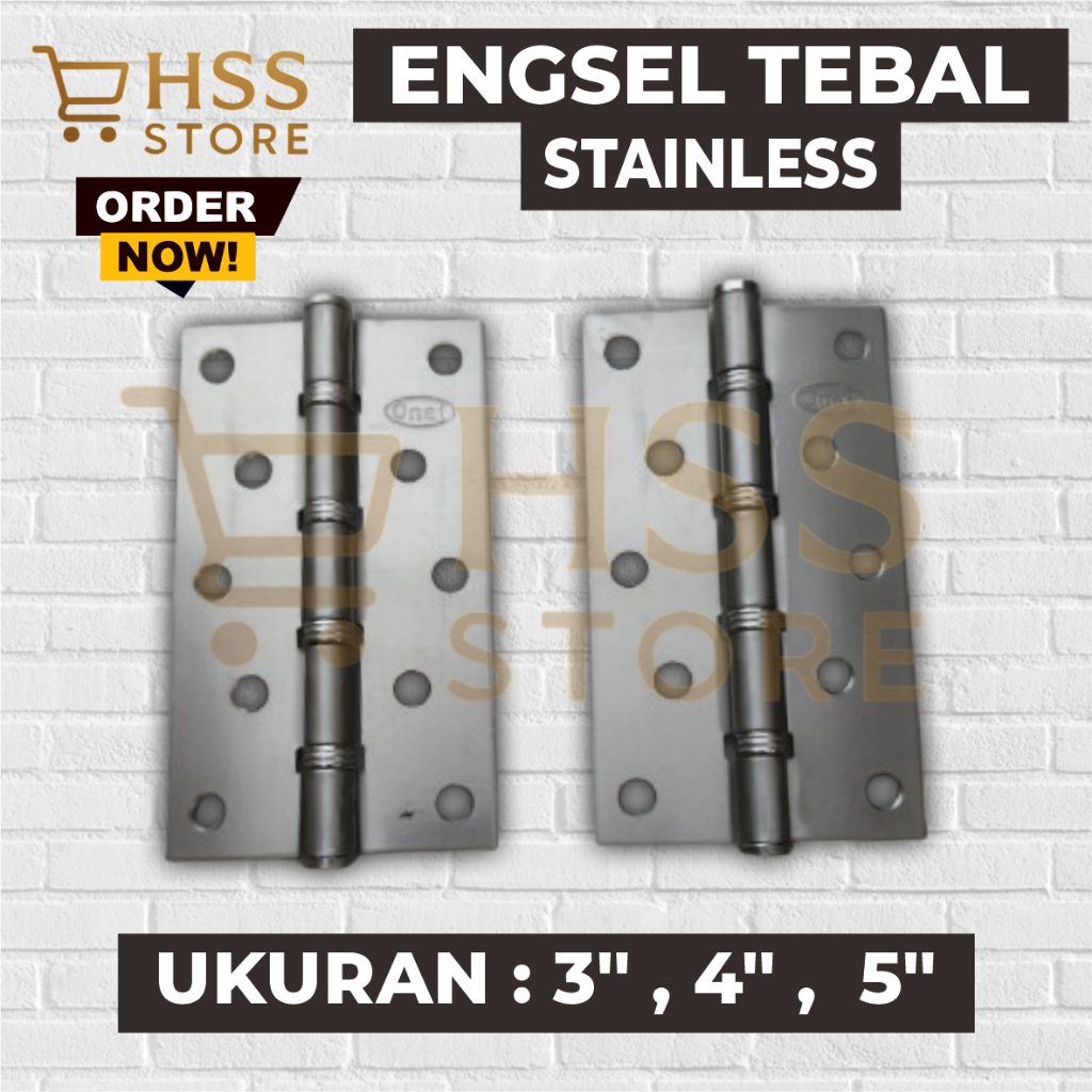 ENGSEL Stainless Tebal / Engsel Pintu Stainless Tebal /  Engsel Pintu Tebal Stainless Steel