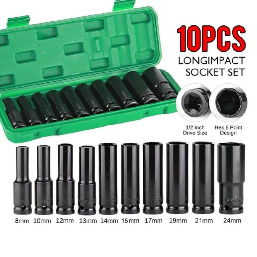 MATA SOCKET IMPACT WRENCH 10 PCS SET
