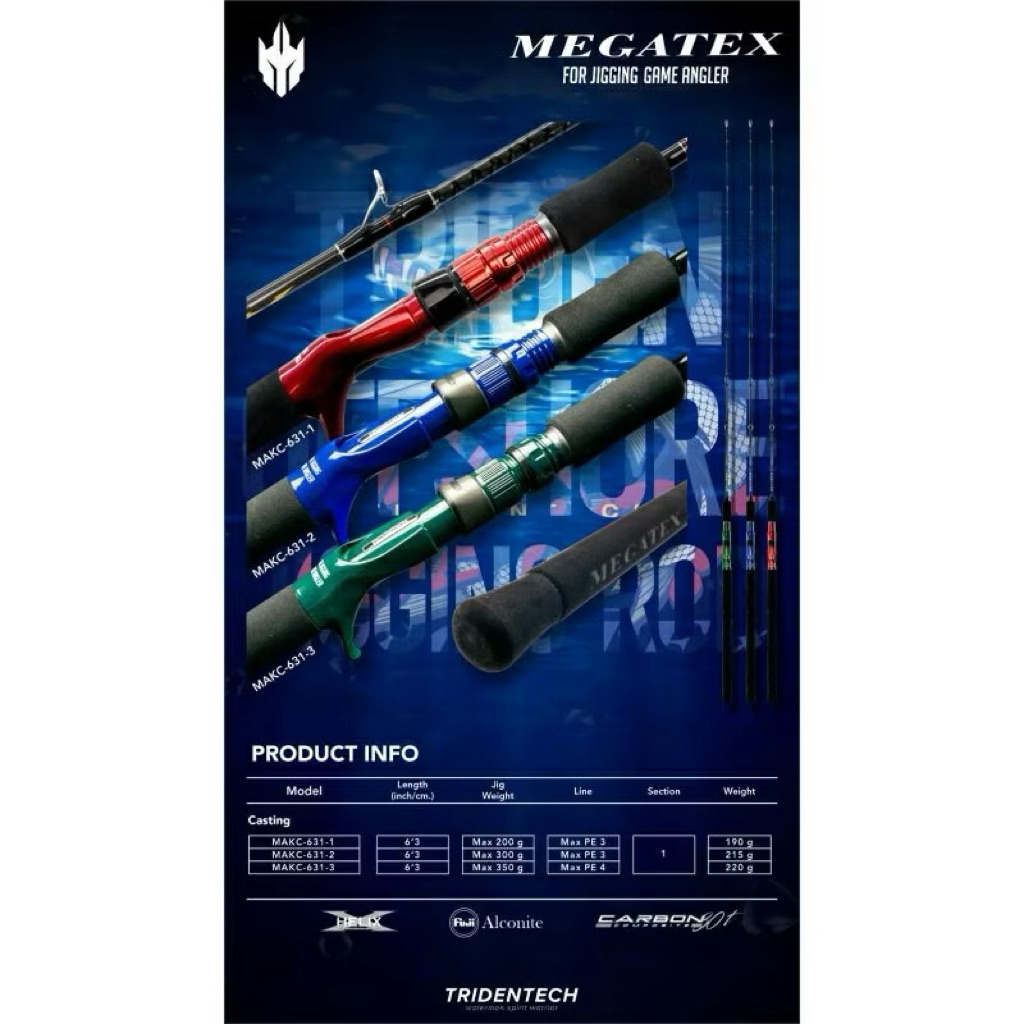 Promo joran overhead tridentech megatex pe 3 631 onepiece