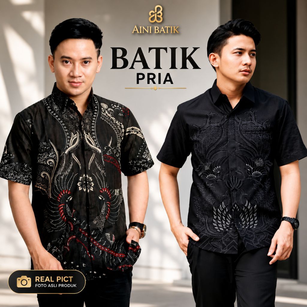 batik pria lengan pendek batik pria lengan pendek premium batik pria lengan pendek slimfit batik pri