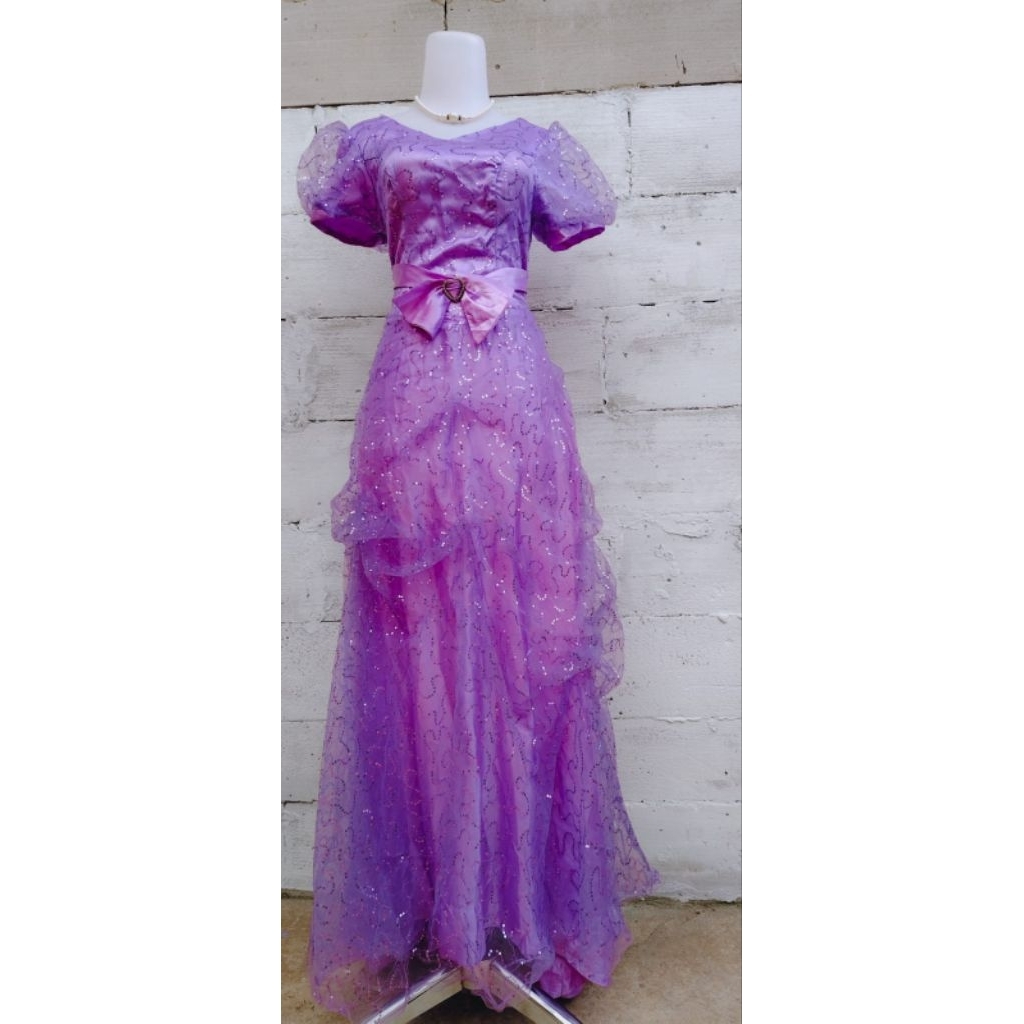 Gaun/Dress Pesta Fairy Lilac Sequeen - Prom - Brithday - Party - Photoshoot - Bridesmaid - Karnaval 