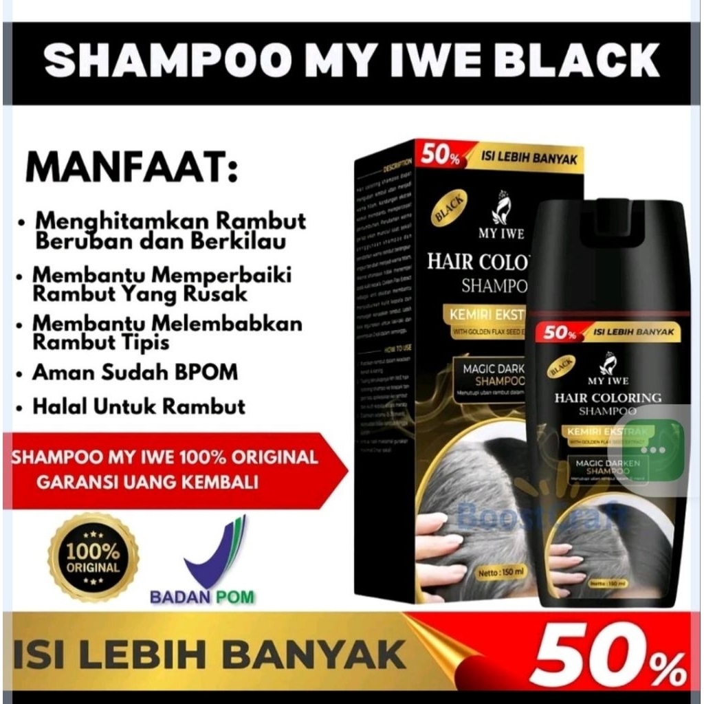 My iwe hair coloring shampo