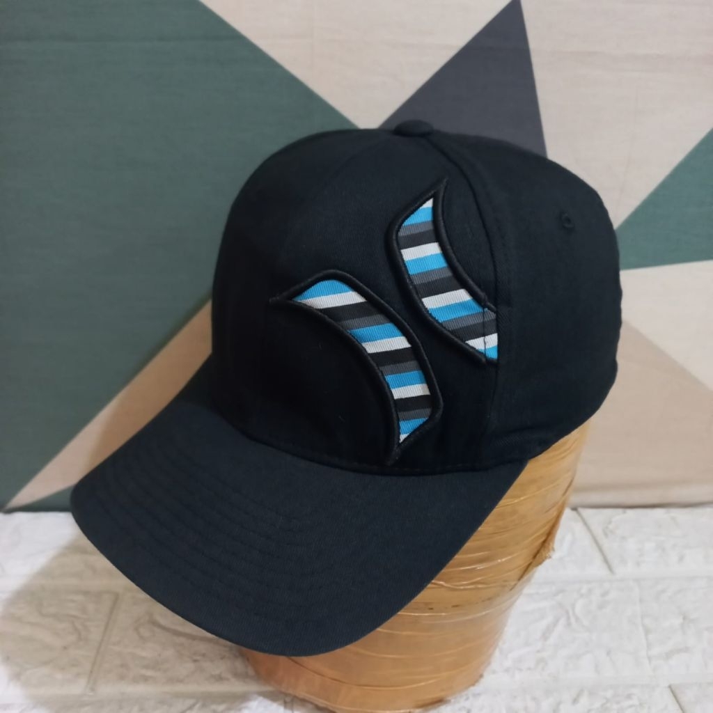 Topi Hurlexx Baseball Surfing Original Hitam Size S-M stok 7843