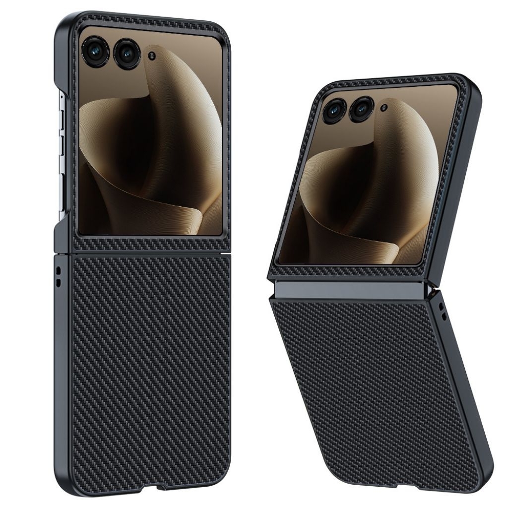 Leather Hardcover Carbon Fiber Anti Crash MOTOROLA RAZR 40 Ultra / 50 / 50 Ultra / 60 / 60 Ultra / 7