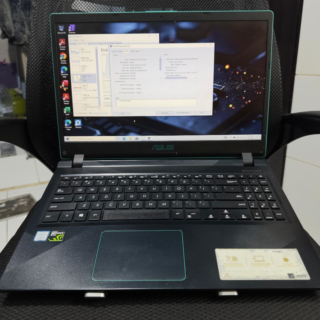 ASUS VivoBook X560UD Gaming & Editing - Core i5 Gen 8 / GTX 1050 / SSD+HDD Second Original