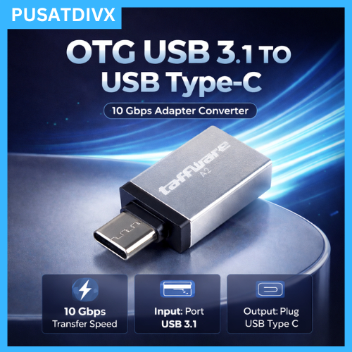 SANJI TAFFWARE OTG MINI TYPE C TO USB 3.1 ANDROID USB3 UNIVERSAL ADAPTER HP