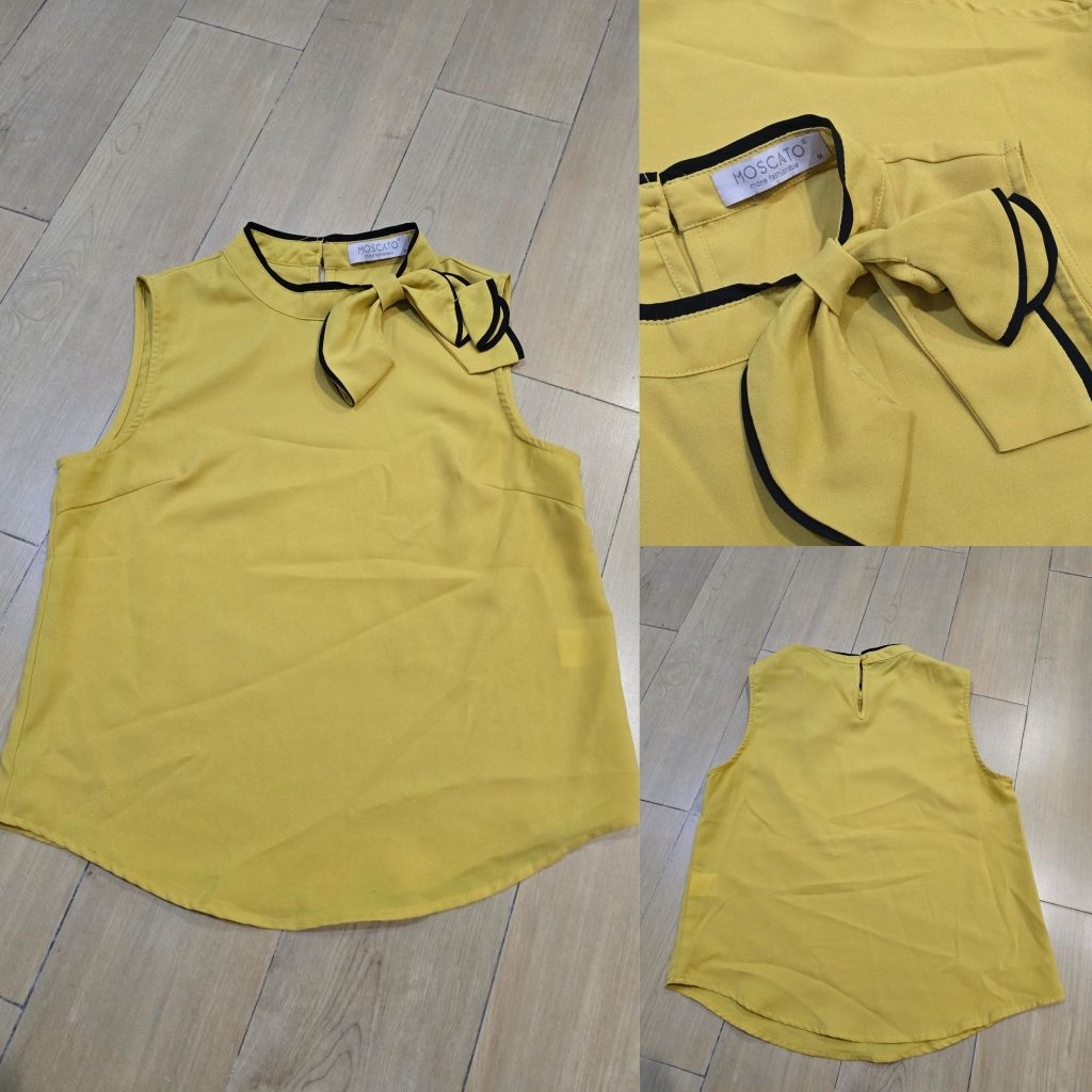 moscato top bow in mustard