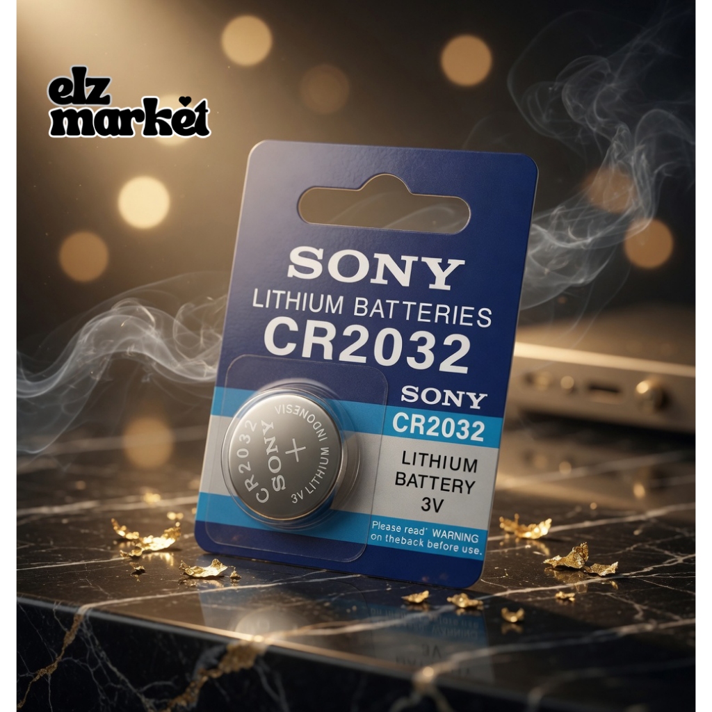 Baterai CR2032 Sony Ori Lithium Satuan Eceran Tahan Lama Cocok Untuk Tongsis Tripod Jam Remote Mobil