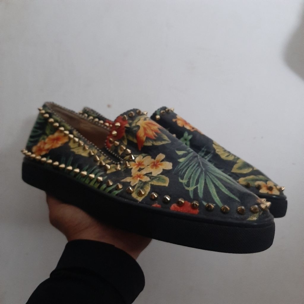 Christian louboutin hawai pik boat snake skin sneakers size 44/45