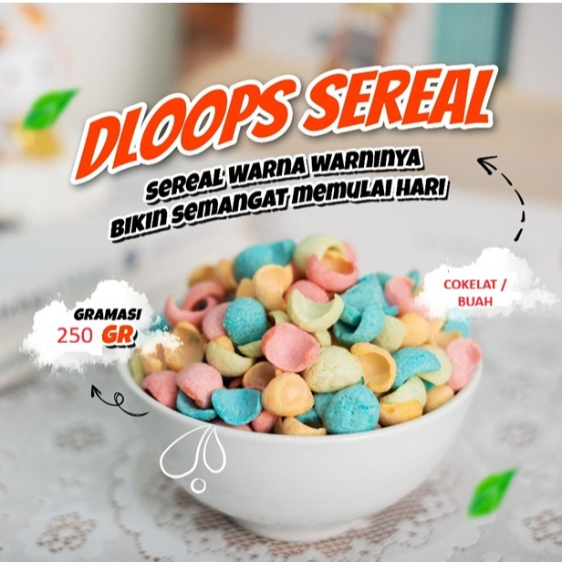 [250 GR] SEREAL KOKO KRUNCH CEREAL CORN PUFF COKELAT BUAH D'LOOPS DLOOPS REPACK MURAH