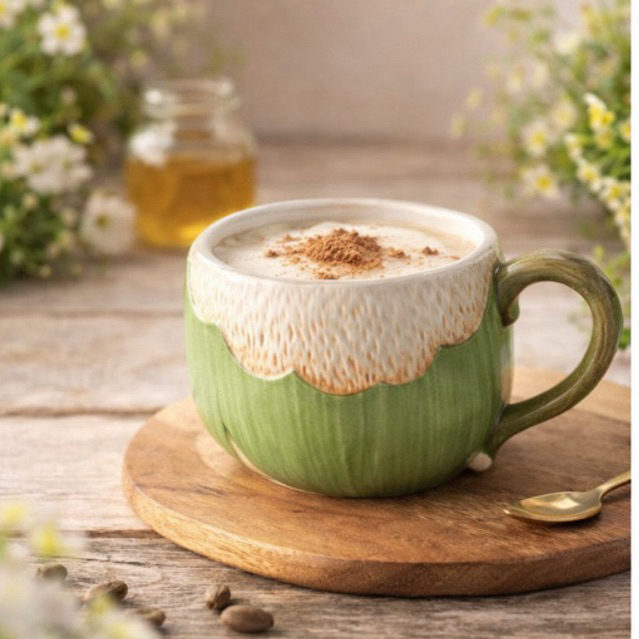 cangkir keramik desain lucu dan unik kelapa/mug kopi cantik kelapa/coconut coffee tea mug
