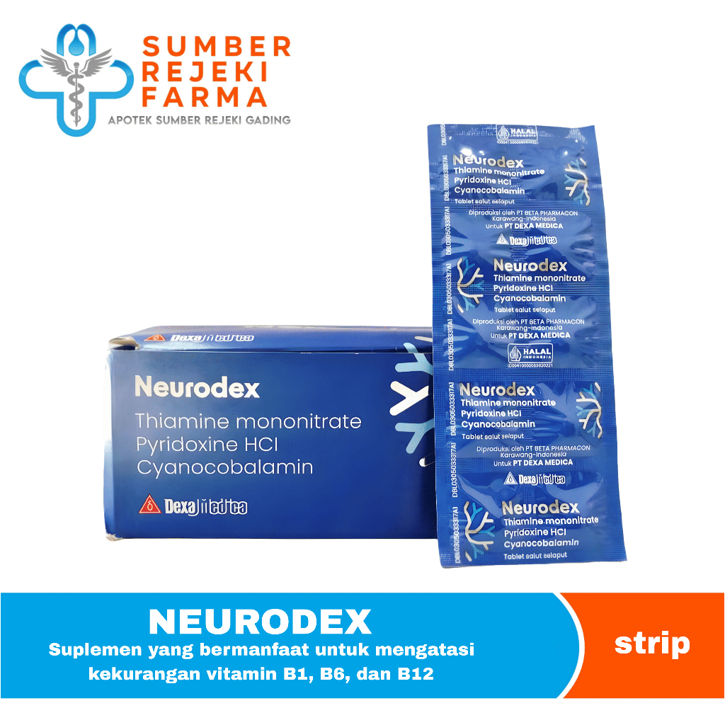 NEURODEX VITAMIN NEUROTROPIK UNTUK SARAF 10TABLET