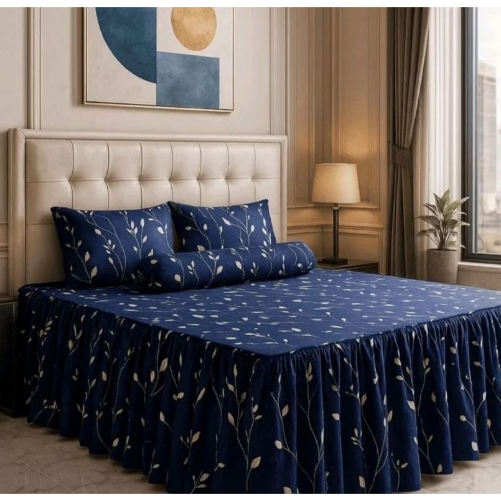 SPREI RUMBAI MEWAH TERLARIS BONUS SARUNG BANTAL DAN SARUNG GULING SEPRAI UKURAN 180X200 160X200 120X