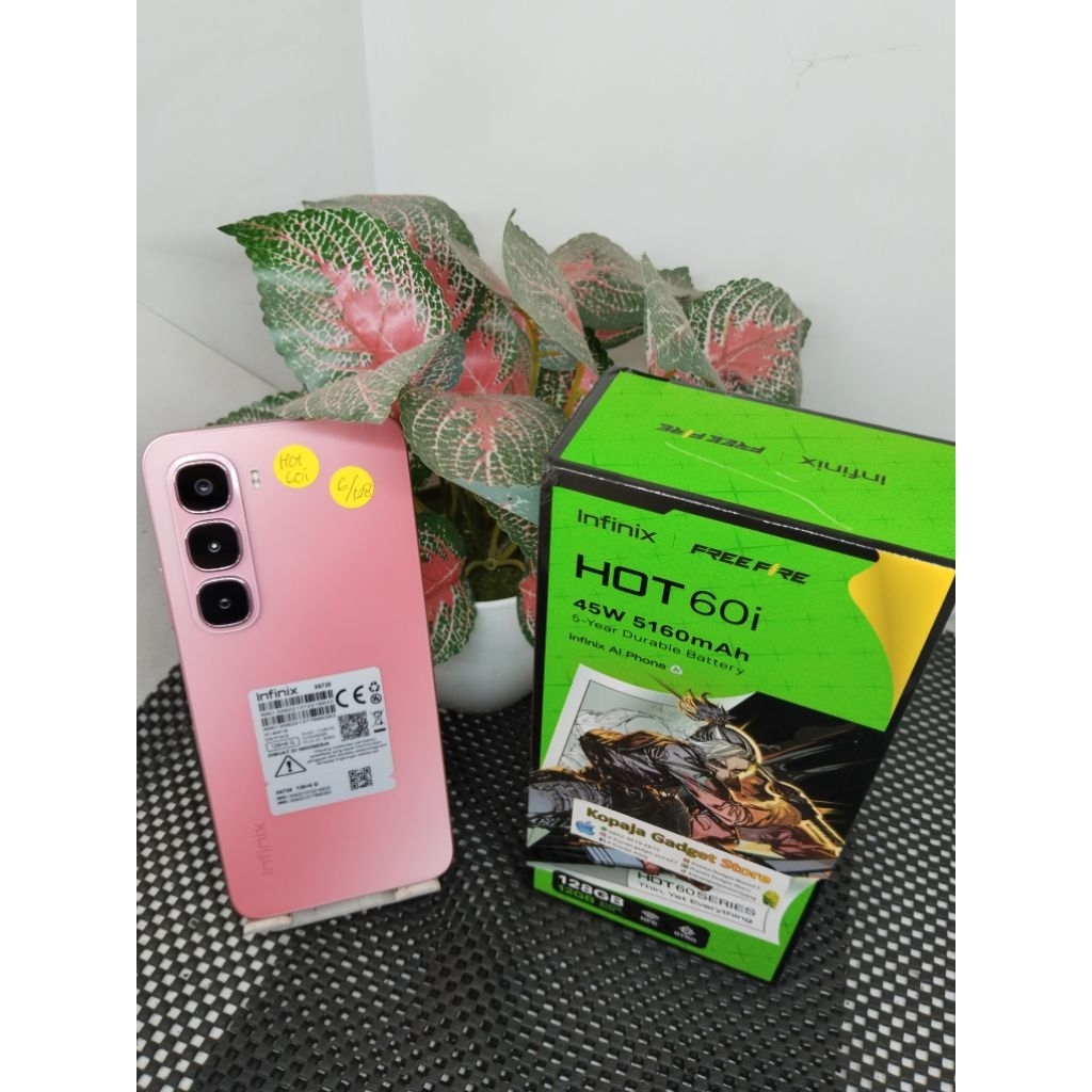infinix hot 60i 6/128 second fullset