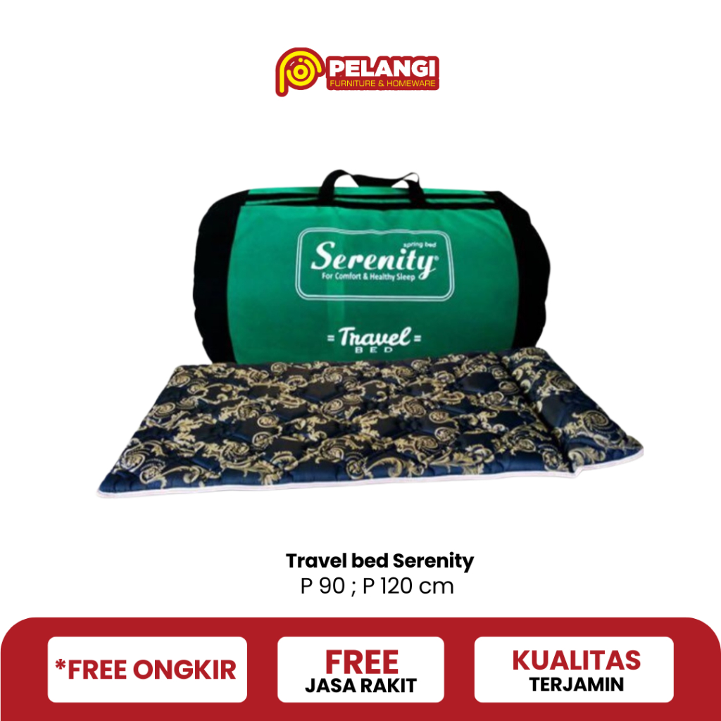 Travel Bed Serenity |  Kasur Busa Lipat | Kasur Portable
