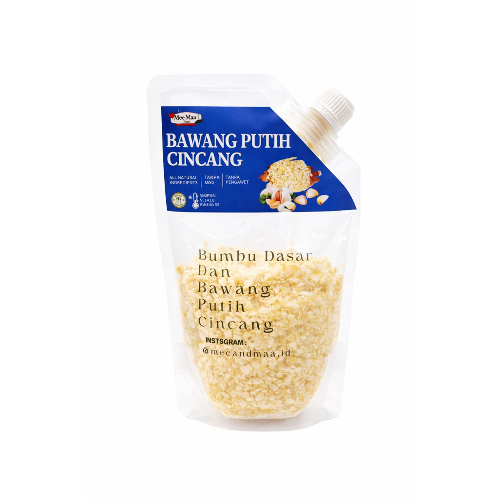 MIMAKU Bawang Putih Cincang 300gr | Chopped Minced Garlic | Premium Tanpa Pengawet