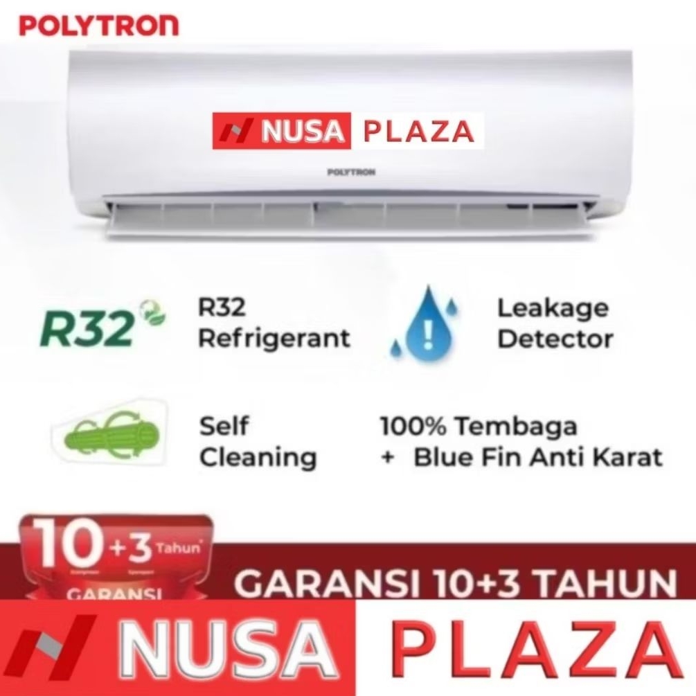 [MEDAN] AC POLYTRON 1.5 PK NEW 2021 R32 PAC-12VH ANTI KARAT + SELF CLEANING