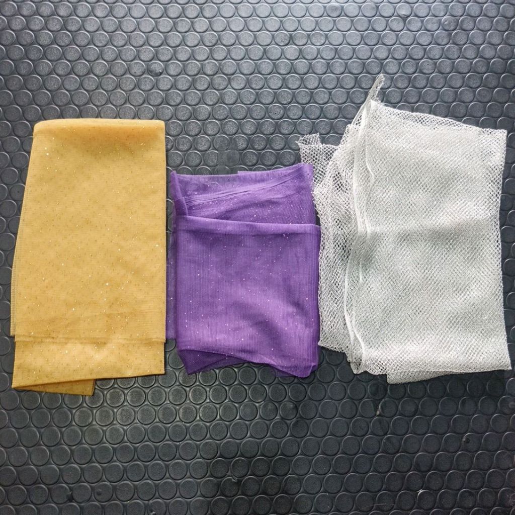kain sisa gold ungu silver
