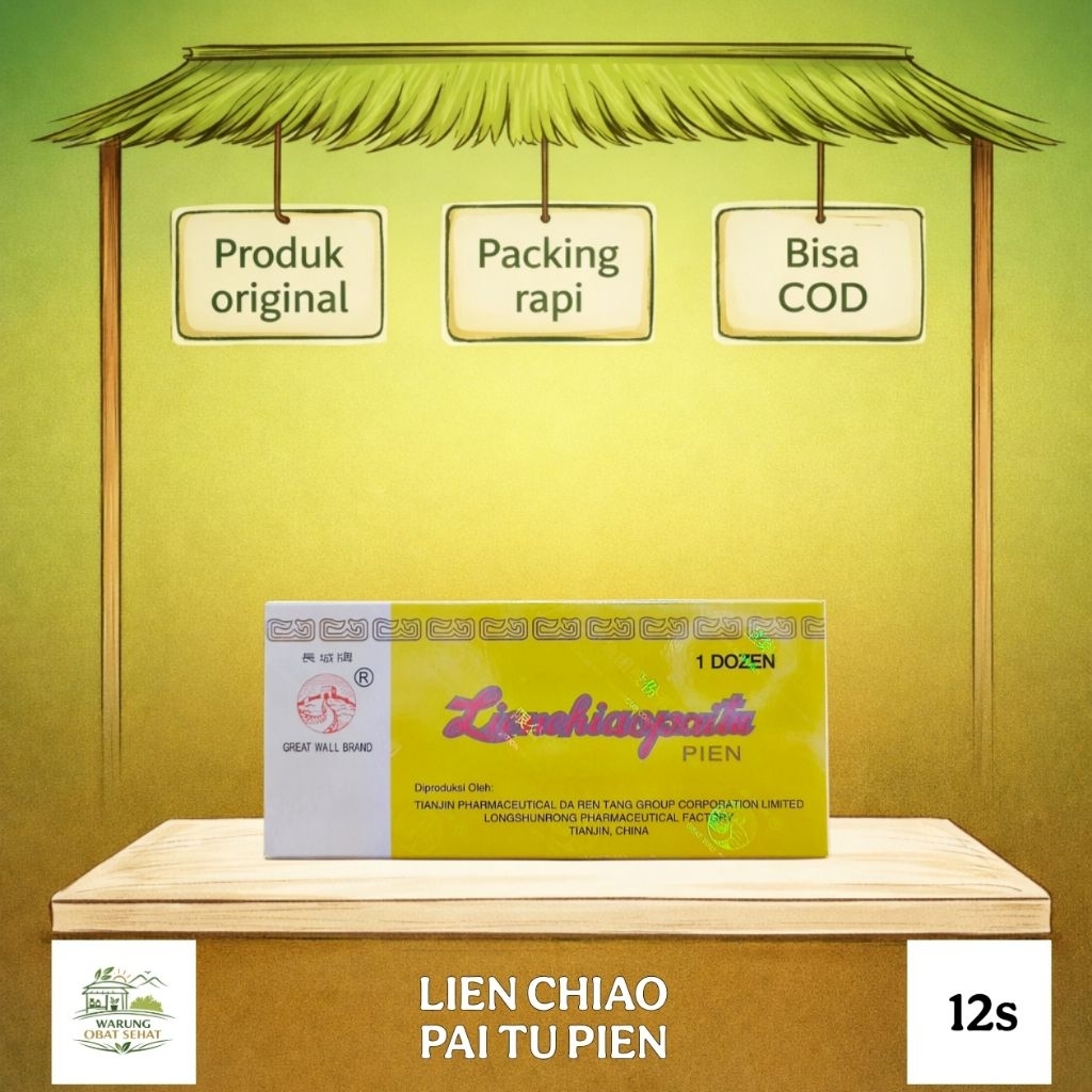 Lienchiaopaitu Pien Isi 12 Botol Obat Herbal China Untuk Membersihkan Darah Kotor Jerawat Bisul