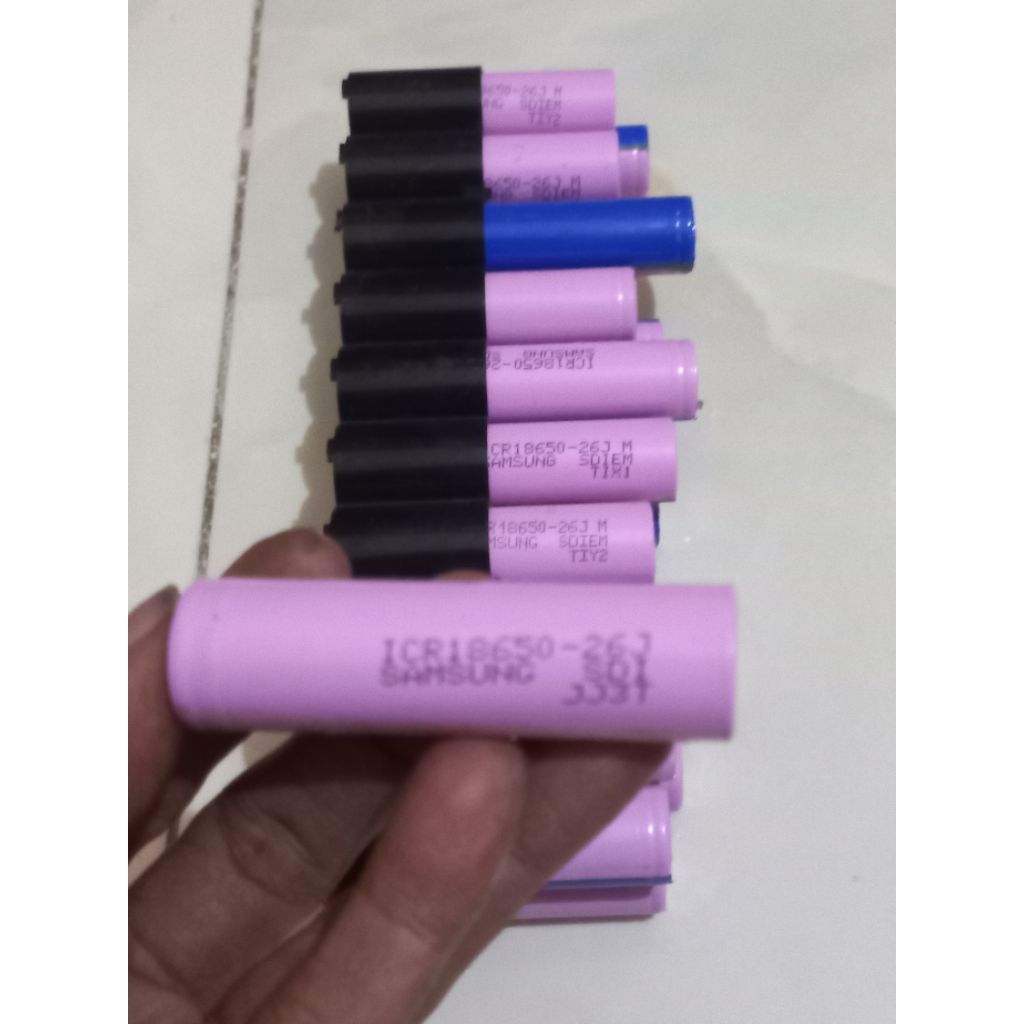 Baterai (laptop)Samsung ICR18650 26 ex EDC  second joss