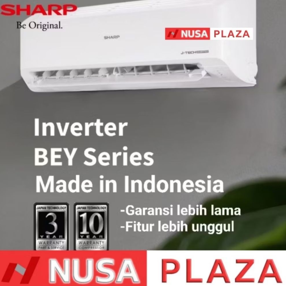 [MEDAN] AC SHARP 1/2 PK INVERTER AH-X6BEY JTECH INVERTER