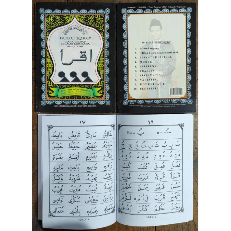 Iqro Besar | Buku Iqro | Iqro Besar Hitam | Buku Iqro Asli Bukan Bajakan