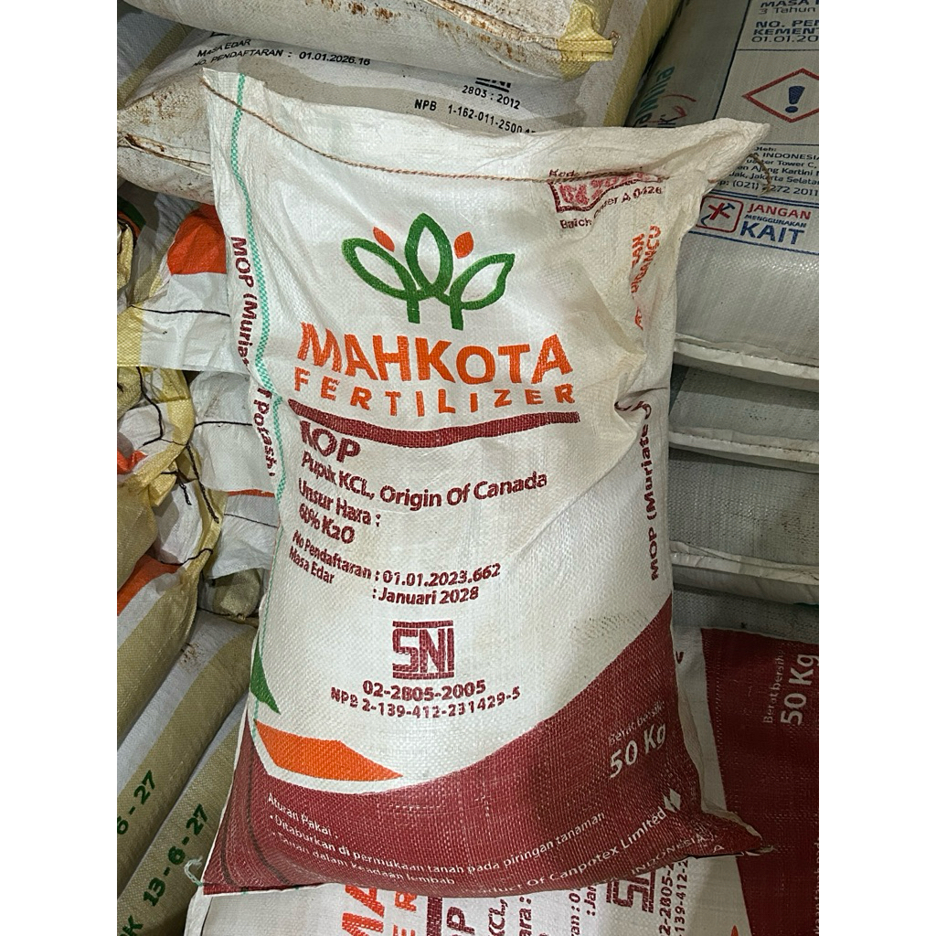 (50 KG) KCL MOVEN MAHKOTA 50 KG Pupuk Buah Original Kanada