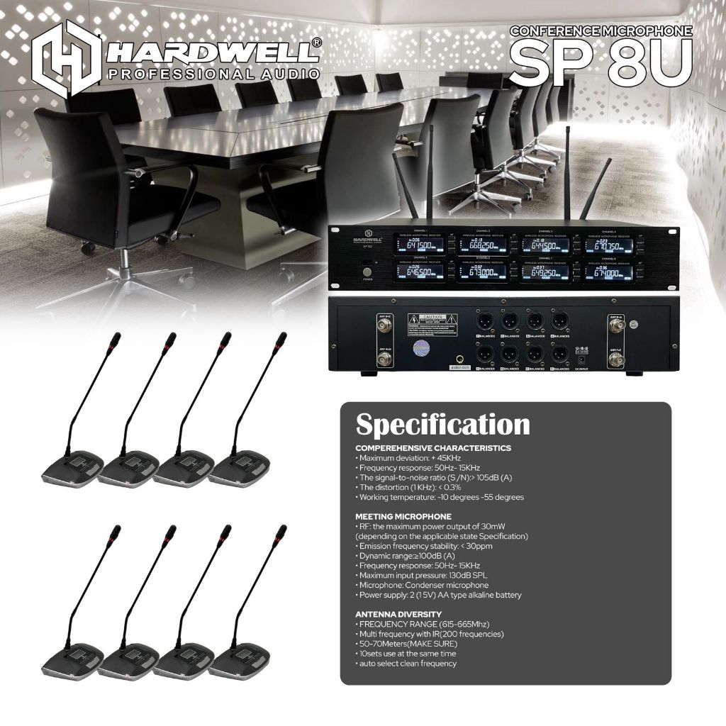 mic podium hardwell sp8u original mic wireless hardwell sp8u