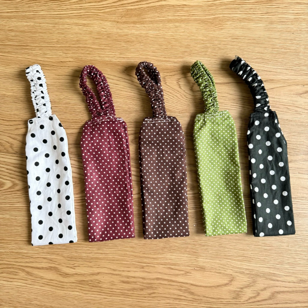 bandana polkadot / headbeand / bando polkadot katun jepang